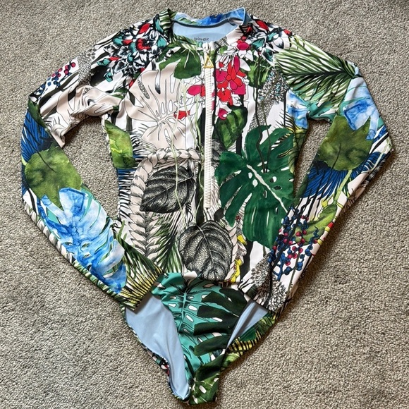 Christian Lacroix Other - Swimnista x Christian Lacroix Tropical Print women’s long sleeve bathing suit
